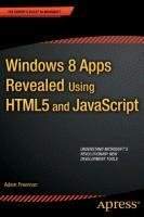 Windows 8 Apps Revealed Using HTML5 and JavaScript