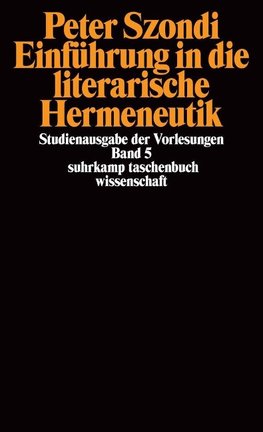 Einführung in die literarische Hermeneutik