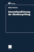 Internationalisierung der Abschlussprüfung