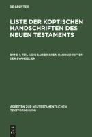 Die sahidischen Handschriften der Evangelien