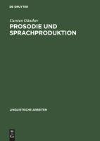 Prosodie und Sprachproduktion