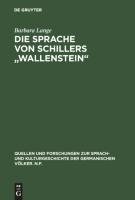 Die Sprache von Schillers "Wallenstein"