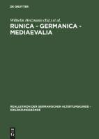 Runica - Germanica - Mediaevalia