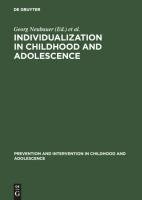 Individualization in Childhood and Adolescence