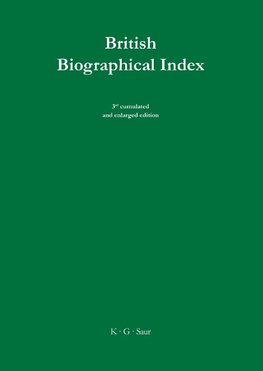 British Biographical Index