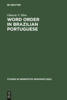 Word Order in Brazilian Portuguese