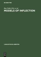 Models of Inflection