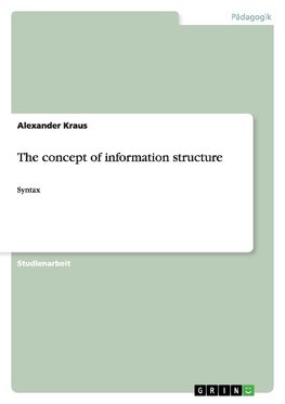 The concept of information structure