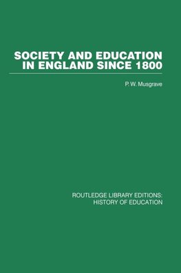 Society and Education in England Since 1800