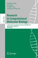 Research in Computational Molecular Biology