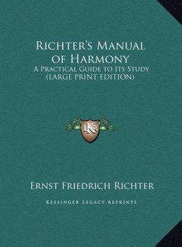 Richter's Manual of Harmony