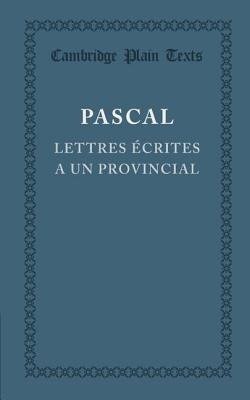 Lettres écrites a un provincial