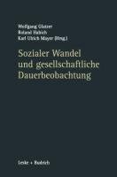 Sozialer Wandel und gesellschaftliche Dauerbeobachtung