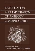 Investigation and Exploitation of Antibody Combining Sites