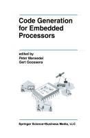 Code Generation for Embedded Processors