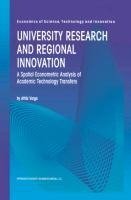 University Research and Regional Innovation