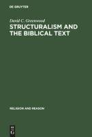 Structuralism and the Biblical Text