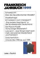 Frankreich-Jahrbuch 1999