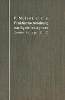 Praktische Anleitung zur Syphilisdiagnose auf biologischem Wege