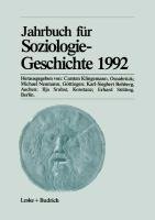 Jahrbuch für Soziologiegeschichte 1992