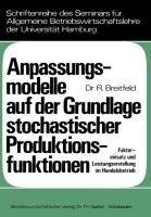 Anpassungsmodelle auf der Grundlage stochastischer Produktionsfunktionen