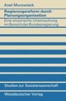 Regierungsreform durch Planungsorganisation