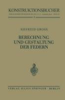 Berechnung und Gestaltung der Federn