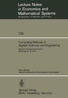 Computing Methods in Applied Sciences and Engineering