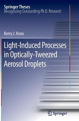 Light-Induced Processes in  Optically-Tweezed Aerosol Droplets