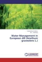 Water Management in European dill (Anethum graveolens L.)