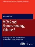 MEMS and Nanotechnology, Volume 2