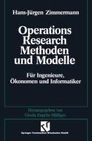 Methoden und Modelle des Operations Research