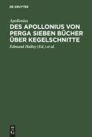 Des Apollonius von Perga sieben Bücher über Kegelschnitte