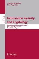 Information Security and Cryptology