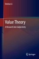 Value Theory