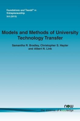 Models and Methods of University Technology Transfer