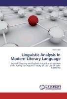 Linguistic Analysis In Modern Literary Language