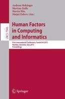 Human Factors in Computing and Informatics