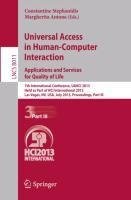 Universal Access in Human-Computer Interaction: Applications and Services for Quality of Life