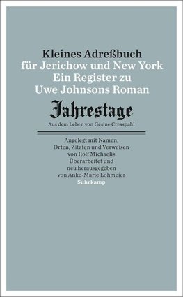 Kleines Adressbuch für Jerichow und New York