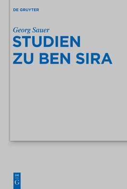 Studien zu Ben Sira