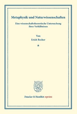 Metaphysik und Naturwissenschaften