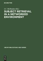 Subject Retrieval in a Networked Environment