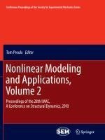 Nonlinear Modeling and Applications, Volume 2