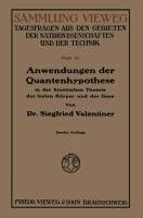 Anwendungen der Quantenhypothese in der kinetischen Theorie der festen Körper und der Gase in elementarer Darstellung