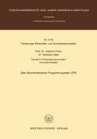 Das ökonometrische Programmsystem EPS