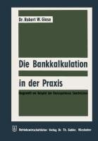 Die Bankkalkulation in der Praxis