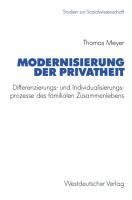 Modernisierung der Privatheit