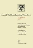 The Evolution of a Coordination and Organometallic Chemistry of Surfaces. Elementarer Schwefel - neue Fragen zu einem alten Problem