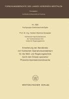 Erweiterung der Bandbreite von fluidischen Operationsverstärkern für die Meß- und Regelungstechnik durch den Einsatz spezieller Phasenkompensationsnetzwerke